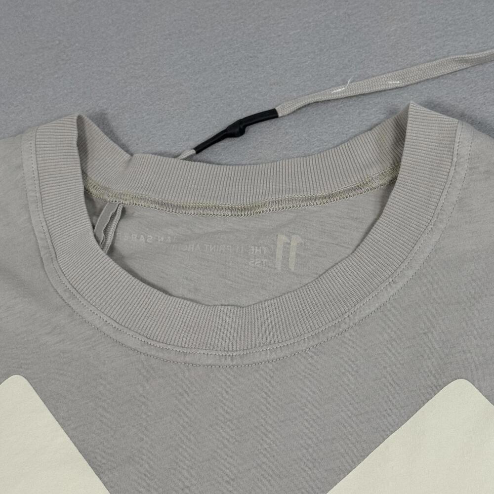 11 by Boris Bidjan Saberi Mens Gray "Disruptive Disciples" MasterCross Tee Large - Picture 5 of 11